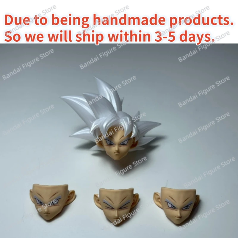 متوفر في المخزون SHF لعبة دراغون بول سوبر الترا غريزة: مفتاح الأناية جوكو SSJ2.0 KO TK مجموعة ملحقات نحت الرأس شخصية أنيمي