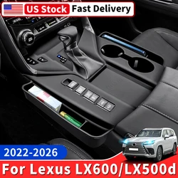 For 2022-2026 2025 Lexus LX600 LX500d center console Storage Protection sleeve gear cover LX 600 Interior upgrade Accessories
