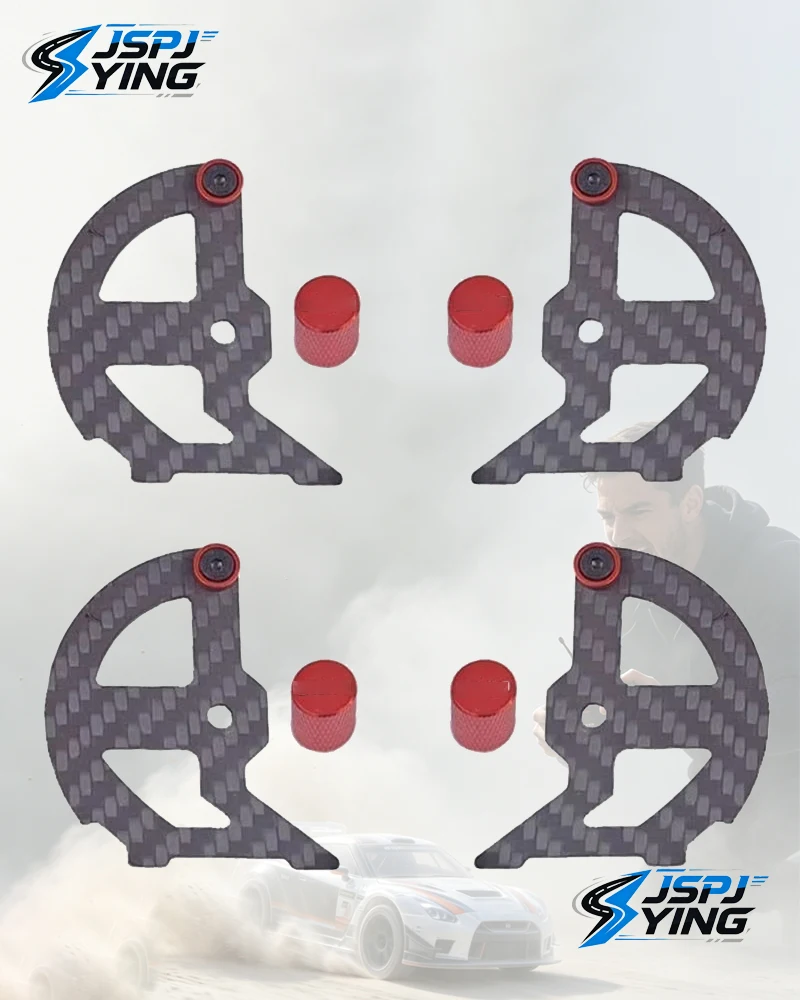 Lightweight Carbon Fiber Wheel Balancer Tool Balance Nut Replacement Mod Parts Universal For 1/8 1/10 1/12 RC Drift Buggy Tourin