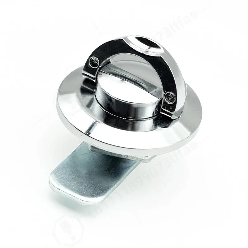 Folding Tongue Lock, Zinc Alloy Handle Lock Pull Ring Simple Cabinet Door Handle Lock Mailbox Lock MS404 -1 -2 - view 3
