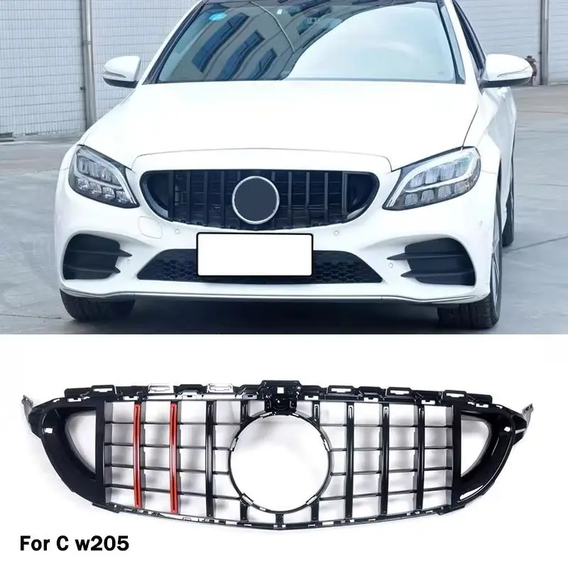 

For Mercedes Benz C Class W205 C205 Coupe C200 C300 250 350 Front Bumper Radiator Grill Grille