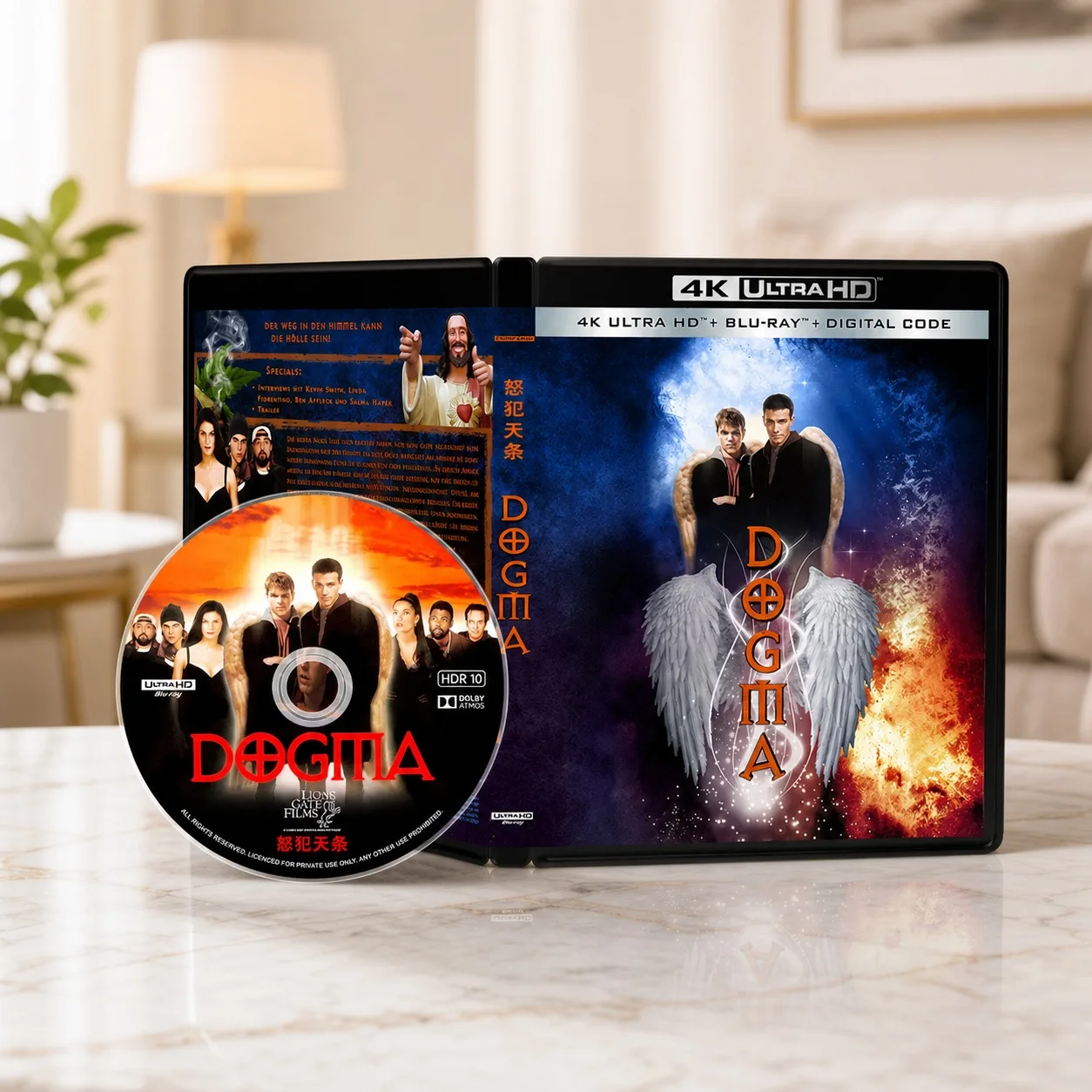 HOT Dogma (1999) 4K UHD Blu-ray диск HDR10 Atmos