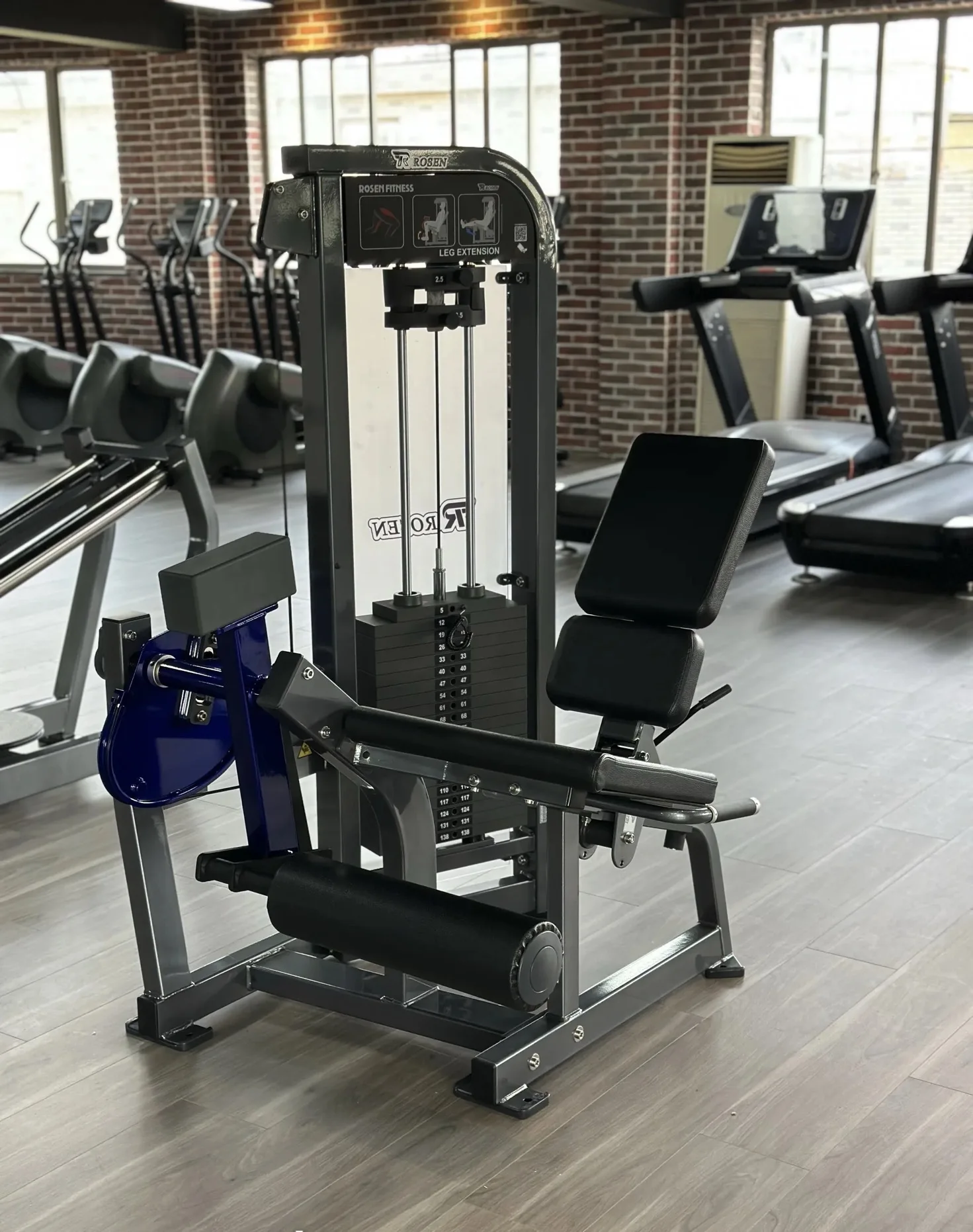 High End Cable System Exericse ROSEN Fitness Equipment Pin Loaded Machine Gym Leg Extension For Workout