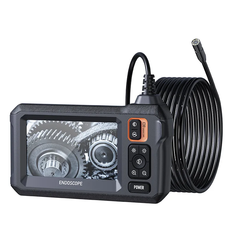 

High definition pipe endoscope with screen 8mm lens maintenance detector industrial endoscope