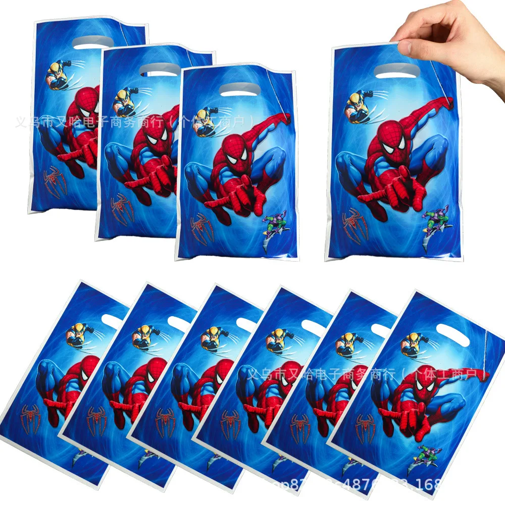 Disney Deadpools Snack Candy Wrapping Bag เด็กวันเกิดแบบพกพา Eco กระเป๋าธีมภาพยนตร์ Super-heroes สุทธิของขวัญกระเป๋า