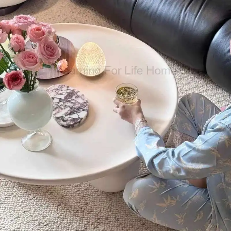 럭셔리 디자이너 커피 테이블 센터 침실 라운드 골동품 아침 식사 테이블 현대 독특한 메사 보조 살롱 홈 가구
