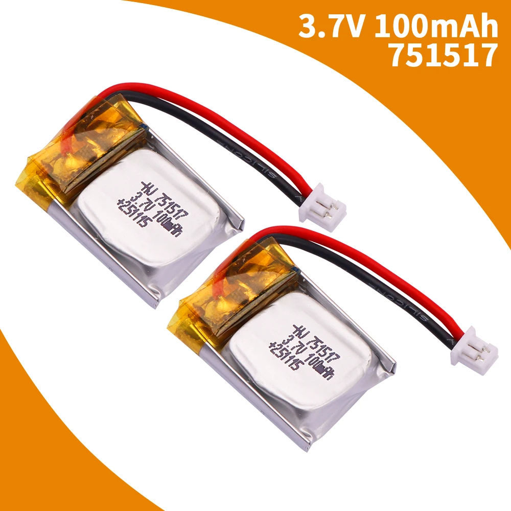 100Mah 3.7V Lipo Ba…