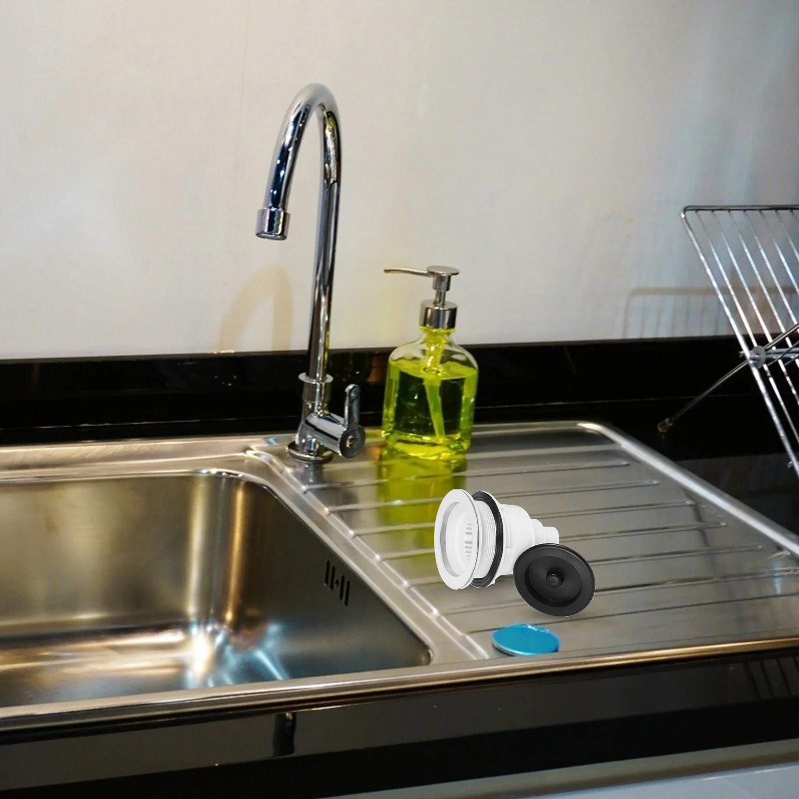 

Ситечко для чаши шампуня из нержавеющей стали с простой установкой, керамический слив для раковины, принадлежности для салона, ловушка для волос, сито для раковины