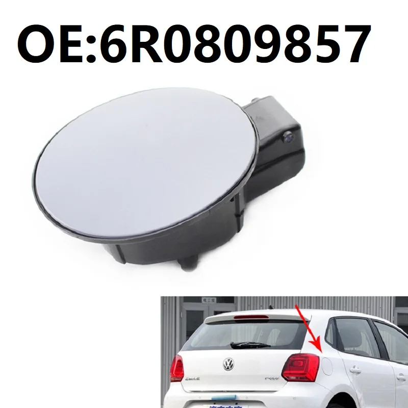 

Unprimed Fuel Tank Filler Lid Gas Cover Flap Cap For VW Polo 6C 2014 - 2017 6R0809857 Car Accessories Styling 2015 14 15 16