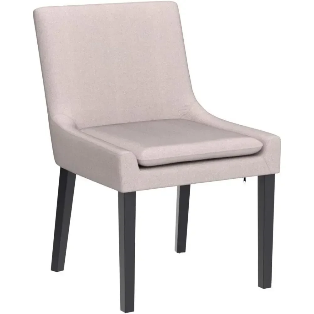 

# l for Dining Chair Set of 4 with Mid Back and Wood Legs, Upholstered Corduroy Accent Side Leisure Dining Chair