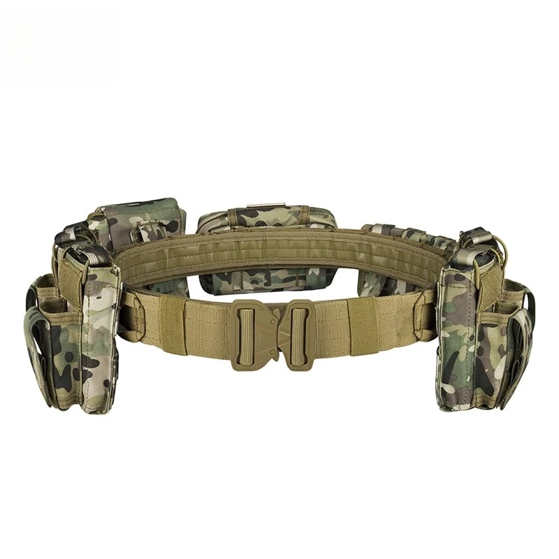 New MOLLE Tactical Belt Nylon Multifunctional Combination Patrol Outdoor Equipment Belt