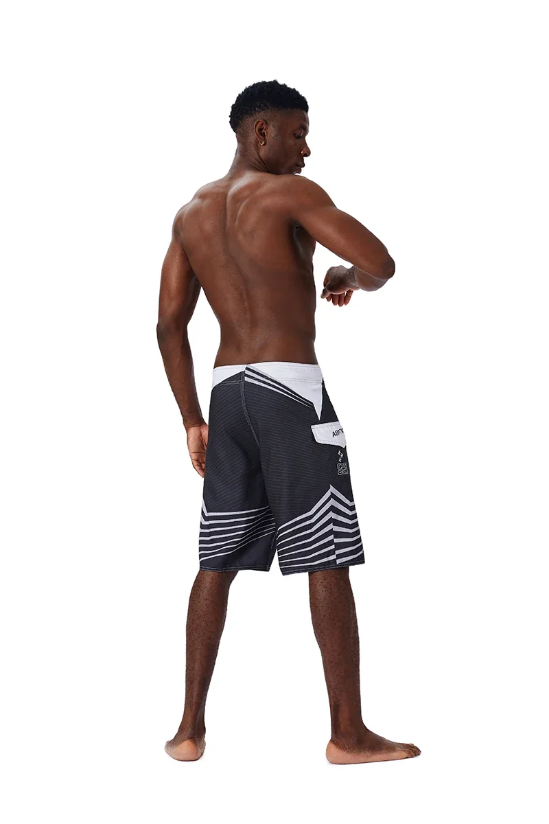 Sommer-Shorts für Herren in den Größen 30-44, lässige, atmungsaktive Jogging- und Fitnesshosen, lockere bedruckte Boardshorts, Surf- und Strandhosen, Badehosen – Detail 16
