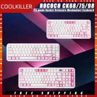 COOLKILLER ROCOCO CK68 CK75 CK98 Mechanical Keyboard Tri-mode Wireless Gasket Structure Hot Swap RGB Customized Gaming Keyboard