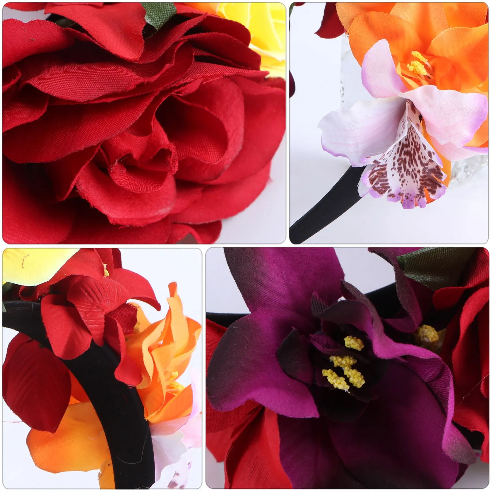 

Искусственная цветочная корона-ободок с розами: легкая и удобная, для Хэллоуина, карнавала, вечеринок и косплея