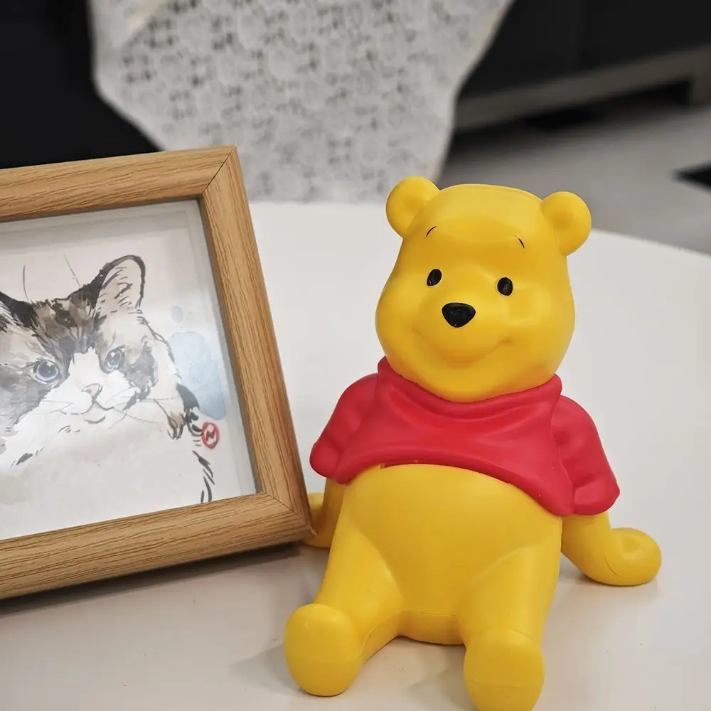 حامل هاتف ويني ذا بوه أنيمي لطيف كسول الدب مكتب ديكور شخصية كرتونية هدية حامل #2