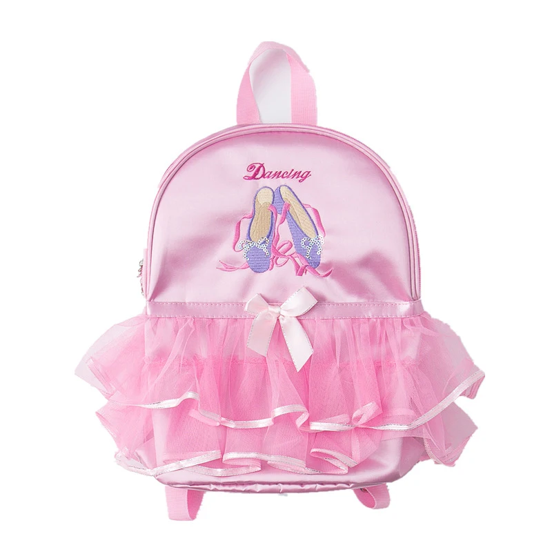 Children Ballet Bag for Girl Ballerina Dance Bag for Kids Pink Dancing Backpack Girls Ballet Dance Bags Baby School Backpack