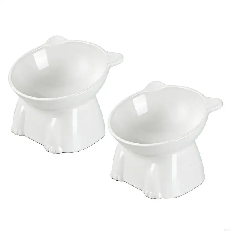 37ME Elevated Dog Feeding Station Spill Proof And Stable Design Plastic Bowl