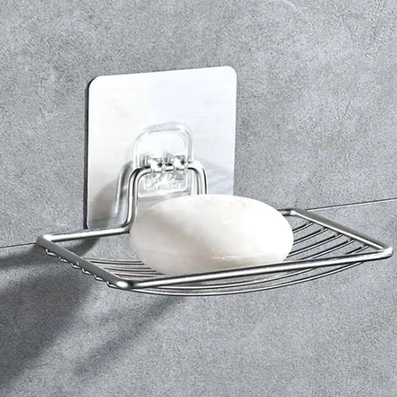 Wandmontierte Seifenschale Ohne Bohren Hängender Seifenhalter Abtropfbare Aufbewahrung Badezimmerregal-Organizer Seifenschale Seifenständer – Detail 8