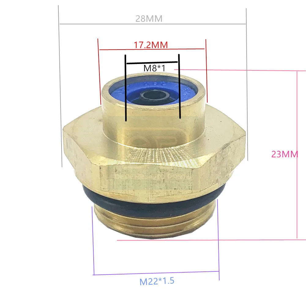 One Piece Truck M22X1.5 M8X1 Air Fitting Connector 8938000052 0905677 1506312 0884529 884529 331054 4424004440 1935247 For DA-F