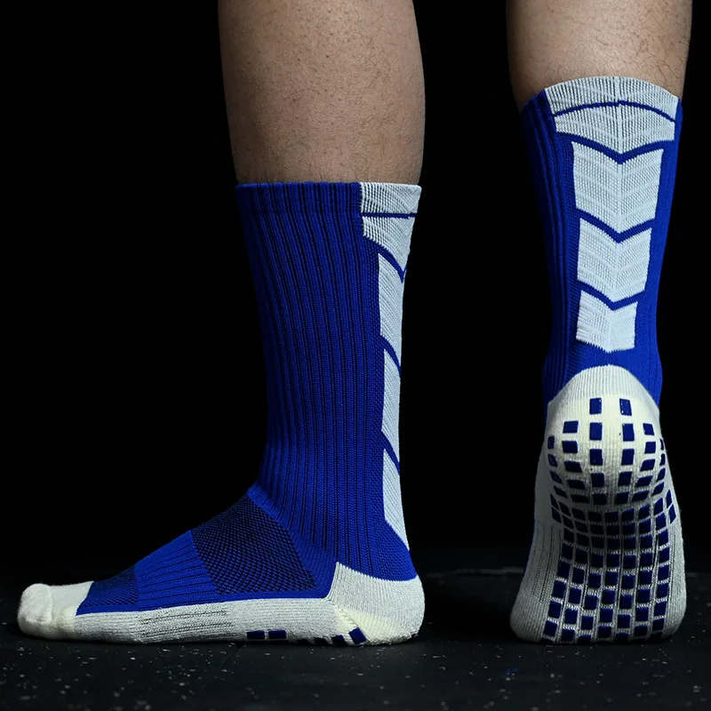 Calcetines de fútbol antideslizantes para hombre, medias deportivas de algodón, como el Trusox, novedad