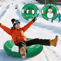 1 Inflatable Snow Sled - Large Capacity, Durable, Easy to Inflate, Snow Ring, Outdoor Sports, Provides a Safe and Fun Skiing Experience, Blue