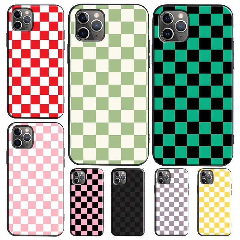 Checkerboard Checkered Board Funda For Samsung Galaxy S26 S25 S24 S21 S22 S23 Ultra S10 Plus S20 FE S25 FE Phone Case