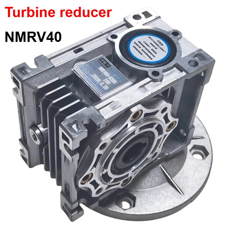 NMRV040 Speed Reducer Worm DC Motor Gearbox 18mm Output7.5:1-100:1 Worm Gearbox Speed Reducer for NEMA 34 Motor 140mm Flange