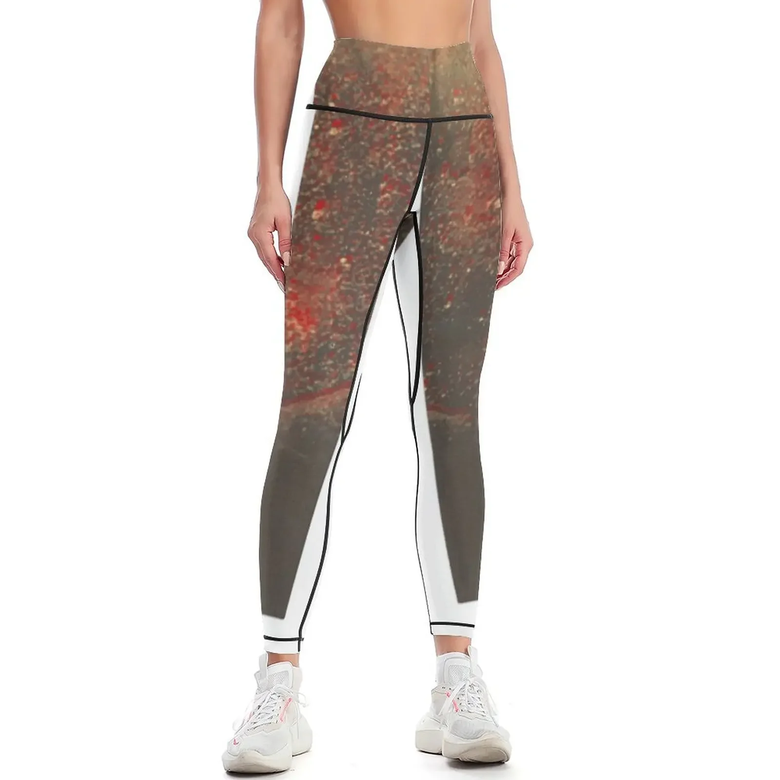 

Ruby Red on Charcoal Leggings Women's trousers sportswear woman gym 2025 sportswear for gym Legging sexy woman Womens Leggings