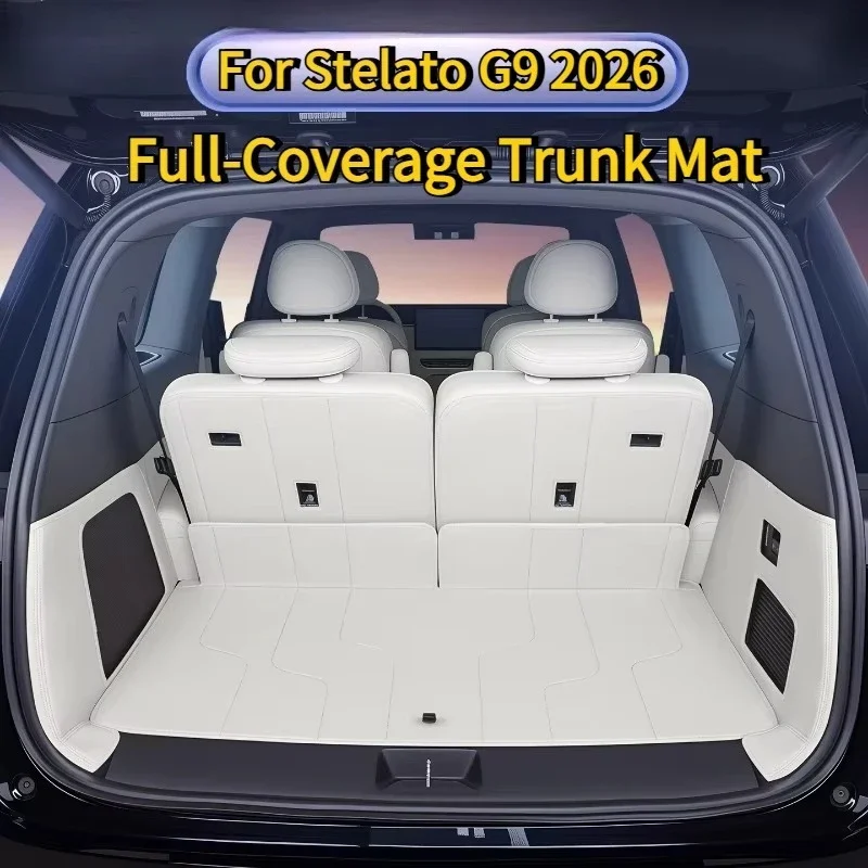 Cargo Liner for Stelato G9 2026 Car Full-Coverage Trunk Mat Upgraded Scratch-Resistant and Wear-Resistant Leather Trunk Liner