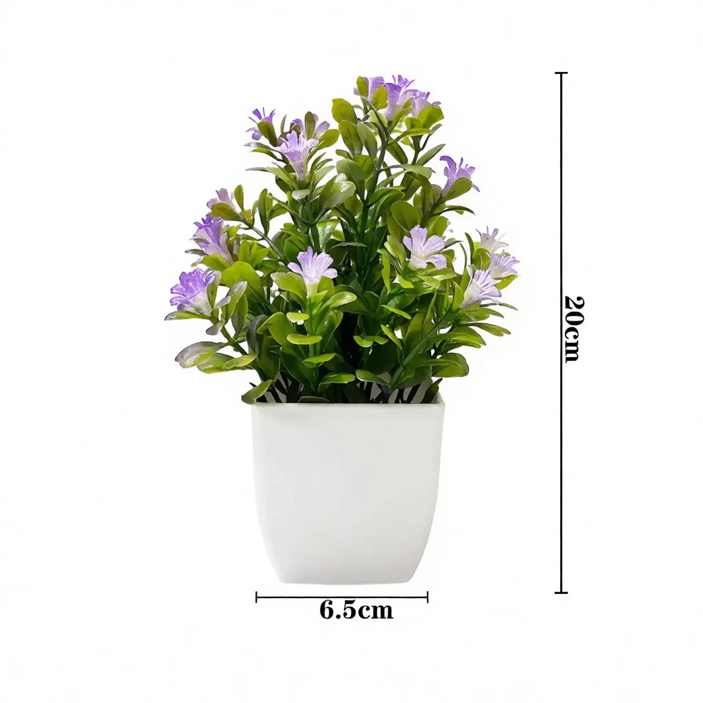 Realistic Artificial Eucalyptus Potted Plastic Flowers Fake Greenery Ornament For Modern Home Office Desktop Decor