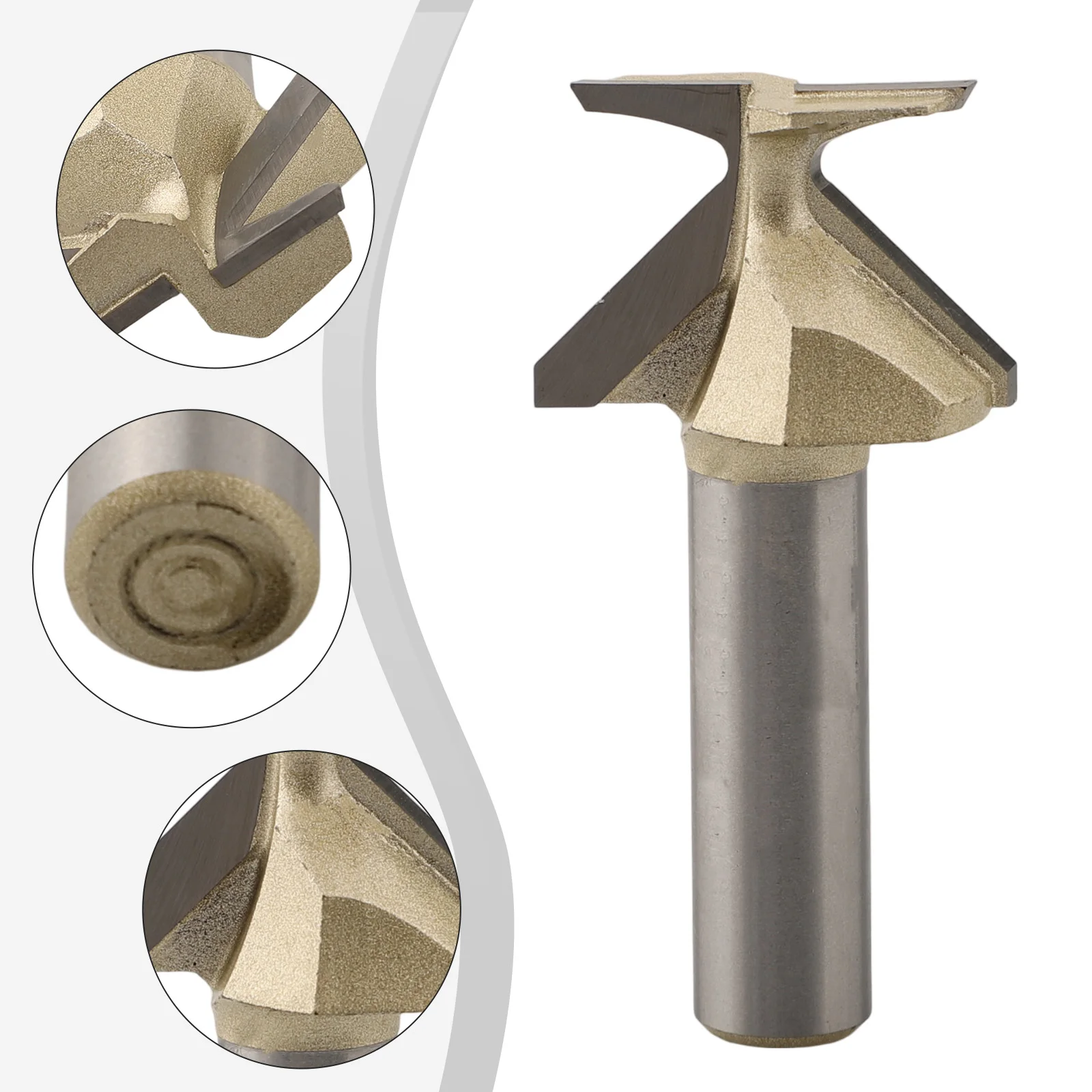 1 2 Inch Router Bit Router Bits Architectural Woodworking 1 2 Shank Heat-resistant Coating Seamless Gold Molding