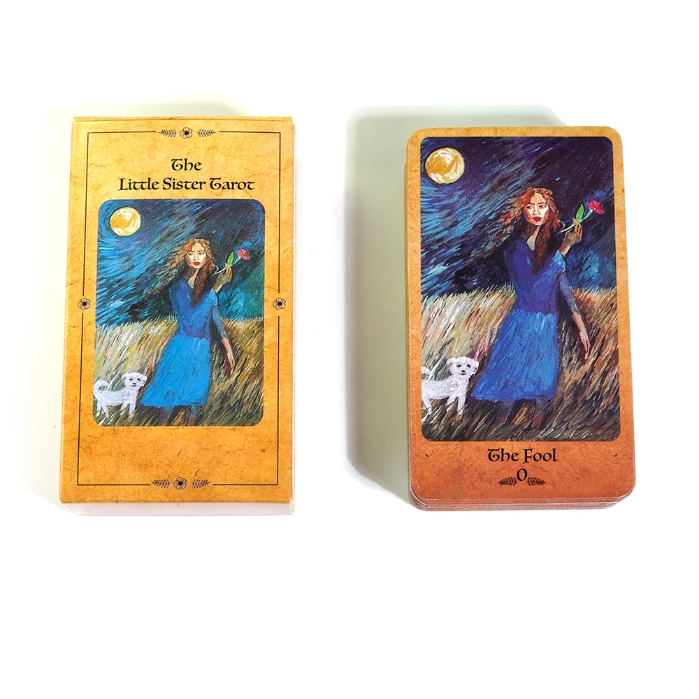 2024 New The Little Sister Tarot Cards A 78 Tarot Divination Board Games Taro Oracle Deck Playing Full English Mysterious Verson