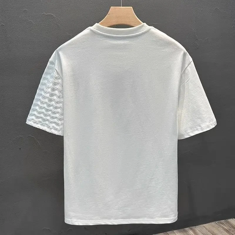 

Простые мужские футболки Топы Slim Fit Мужская футболка Дешевая одежда Тренд 2025 Пуловеры Новая мода Y2k Молодежная одежда Базовая одежда