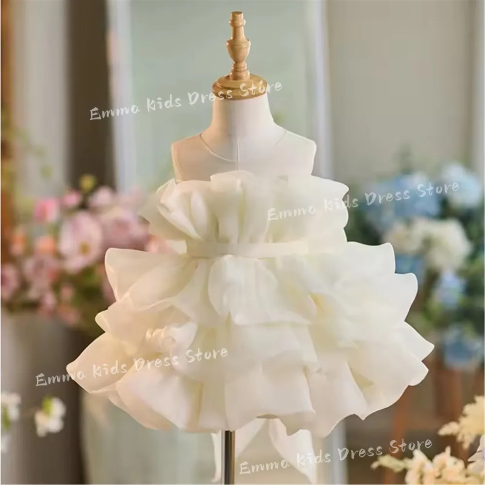 DROIS  New Children's Princess Costume Host's Piano Performance Wedding Birthday Party Dresses For Girls First Communion Gown
