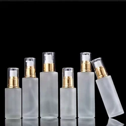 20ml 30ml 40ml 60ml 80ml 100ml 120ml Frosted Glass Spray Bottle Makeup Dispenser Bottle Pump Clear Cream Lotion Cosmetic Bottles