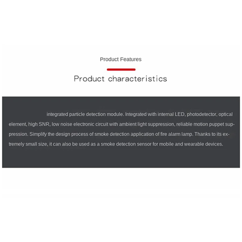 

MCU-30105 MAX30105 Optical Sensor Particle Sensor Smoke Detection Flame Module Sensor