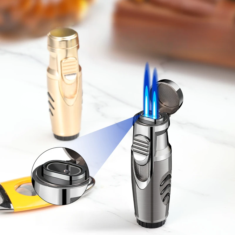 

New Windproof Inflatable Cigar Lighter with Direct-Jet Technology for Outdoor Barbecue Moxibustion And Moxa Stick Ignition Tool