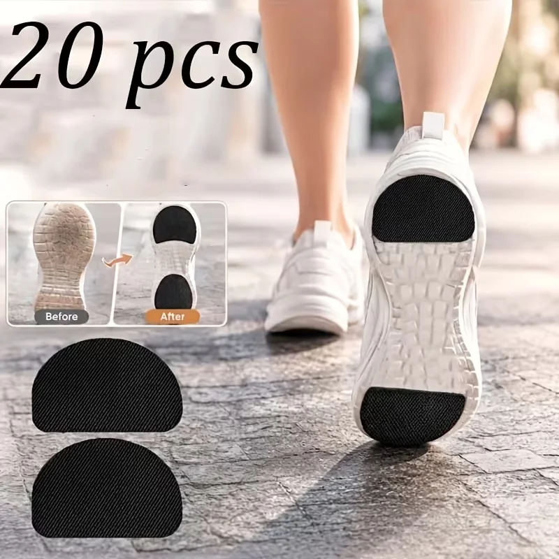 Sole Protection Pads, Self-Adhesive Rubber Anti-Slip Grip Pads, Suitable for High Heels, Sports Shoes, Casual Shoes, Anti-Slip Shoe Repair Patches, Prevent Slipping and Extend the Life of Shoes
