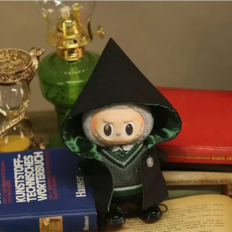 Nouveau Lafufu 17 cm vêtements pour poupée Labubu académie magique ensemble de vêtements pendentif décoration de poupée porc verrues uniforme scolaire Potter