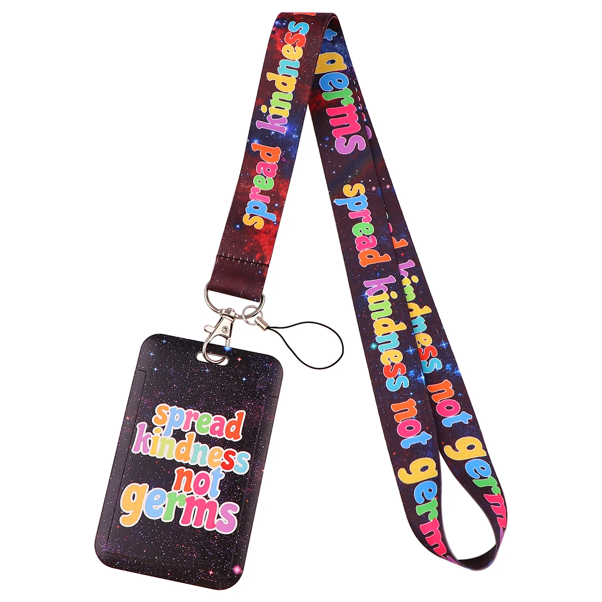 Motivational Phrase Lanyard ID Badge Holder Key Neck Strap Lanyards ID Badge Card Holder Keychain Cellphone Strap Gift