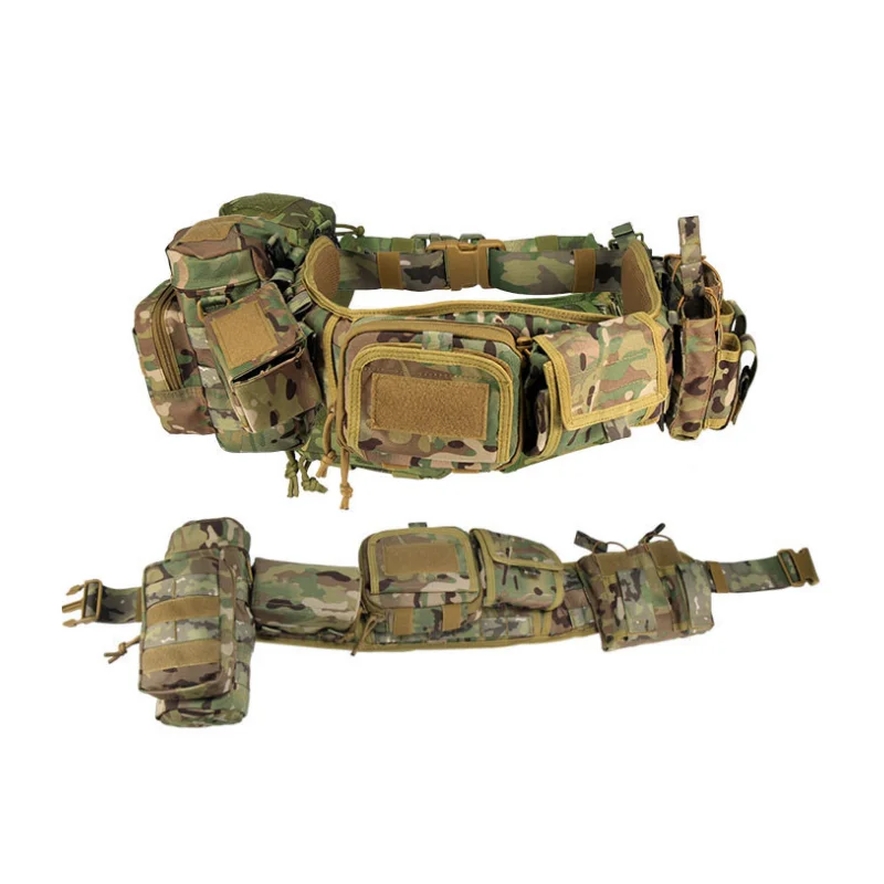 Imagem -06 - Yakeda-outdoor Militar Molle Belt Camuflagem Cinto Tático Multi-purpose Engrenagem Removível Cinto de Caça Ajustável