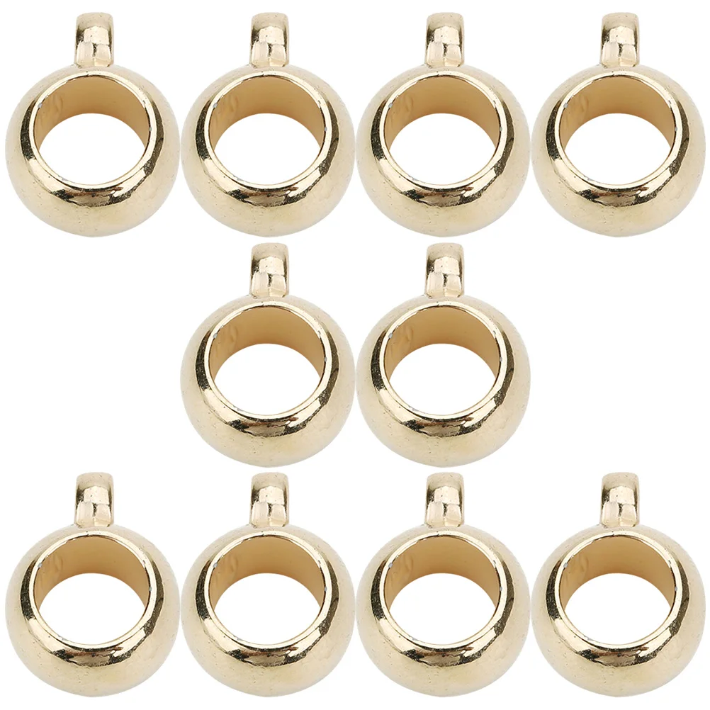 

200 Pcs Large Hole Tube Pendant Accessories Bulk Jewelry Ccb Beads for Bracelets Spacer Bail Necklace charms lightweight jewelry