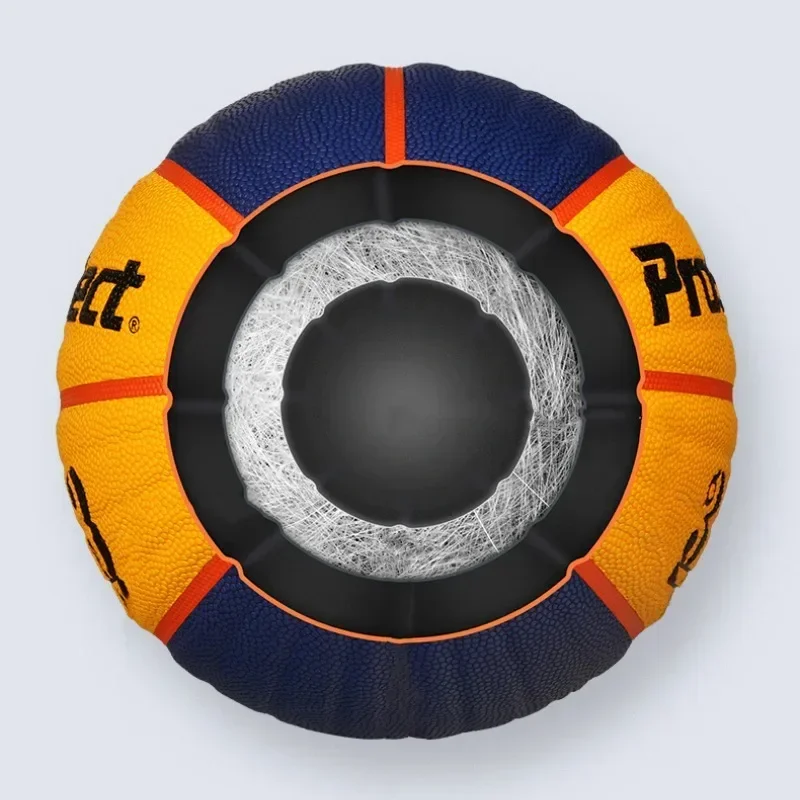 บาสเกตบอลมืออาชีพขนาด 7 บาสเกตบอลไมโครไฟเบอร์ยืดหยุ่นสูงป้องกันการระเบิดทนทานการฝึกอบรม Match Ball ผู้ชายขนาด 6 ผู้หญิง