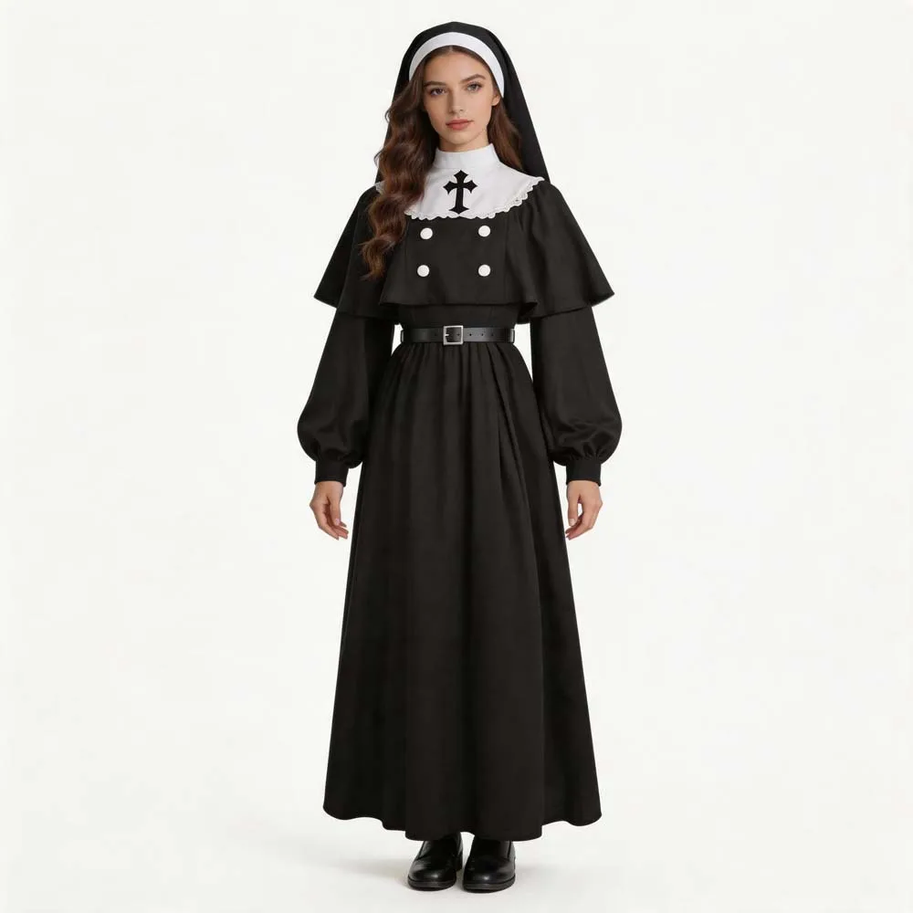 Déguisement Nonne Effrayante Femme – photo 5
