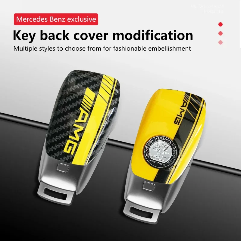 For Mercedes Benz S GLS CLA CLS A C E S G Class GLC CLE CLA W177 W205 W213 W222 X167 W204 W206 W212 AMG car key shell rear cover view 3