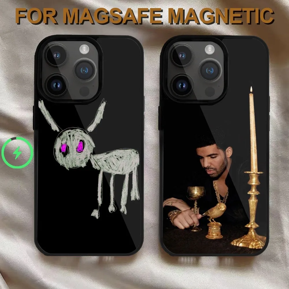 Drake Singer  Phone Case  For iPhone 14 13 12 11 15 Pro Max Magsafe Wireless Charge Plus Mini Cover