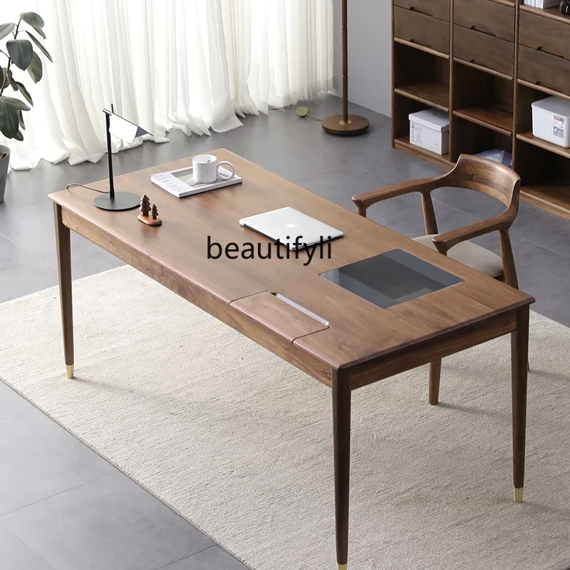

Nordic Solid Wood Desk Simple Modern Home Study Calligraphy Desk Computer Desk