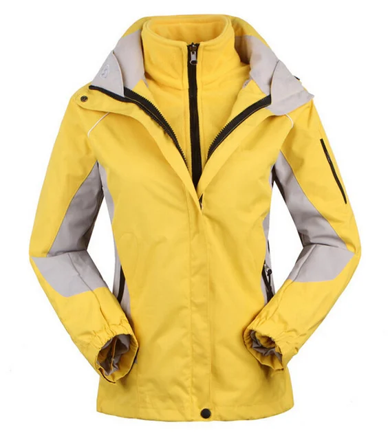 軽量-女性用トレッキングスキージャケット、防水、防風、厚手、換気、シングル、ダブルプレート、ハイキングクロス、冬