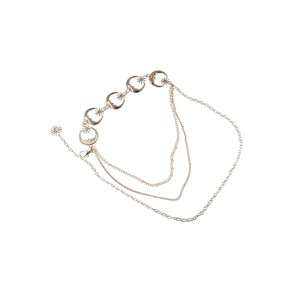 

Vintage Simple Sun Dress Accessories Star Silver Moon Body Chain Metal Waist Belts Women Waist Chain Waist Corset Chain Belts