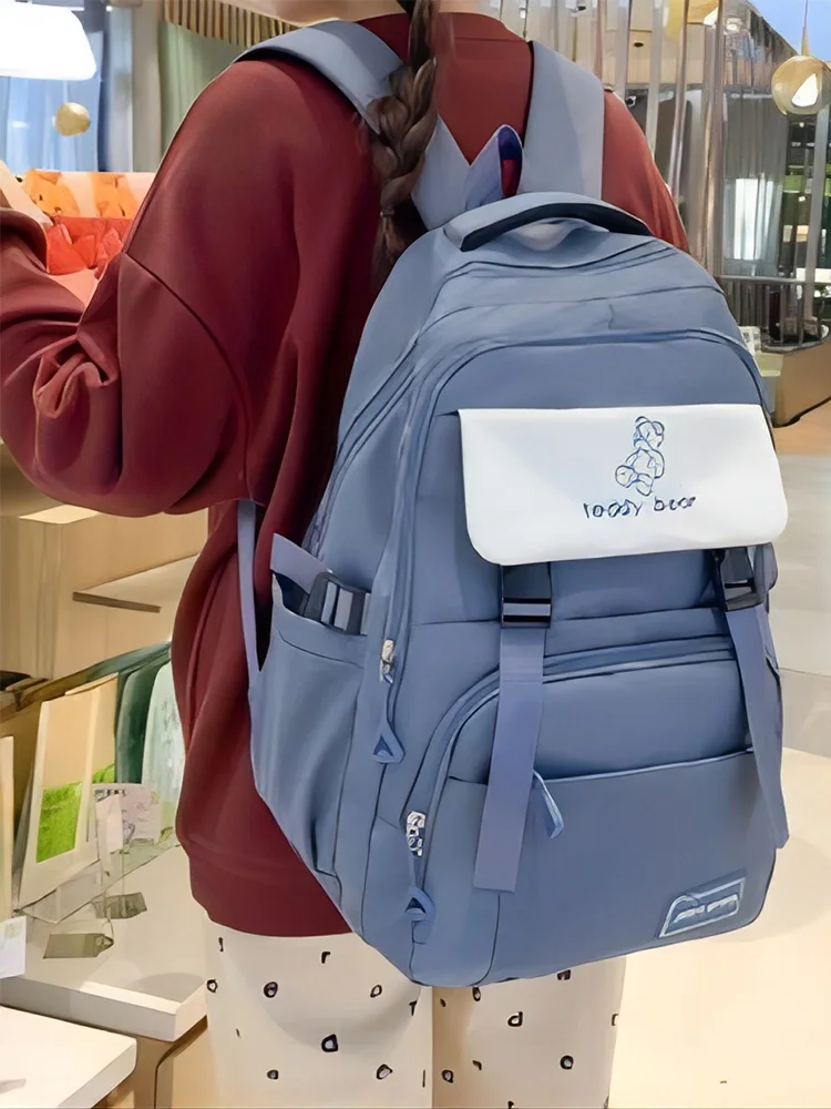 Backpack Large Capacity Male And Female Students New Fashion Korean Version Of Leisure Travel.